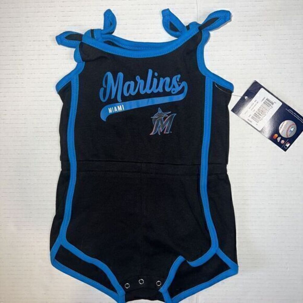 MLB•Florida Marlins•Infant Size 12 Months•Blue Logo Bodysuit•NWT!